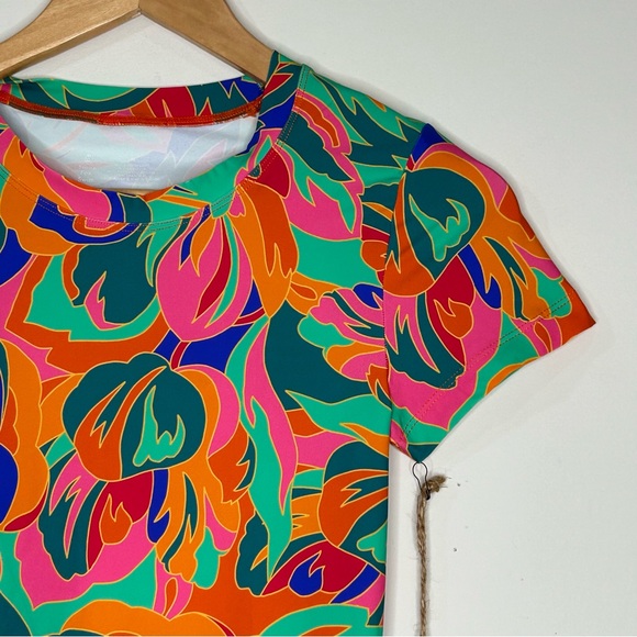 Stone Fox Swim Bambi Baby Tee Dress Stained Glass Size XS - Picture 8 of 9